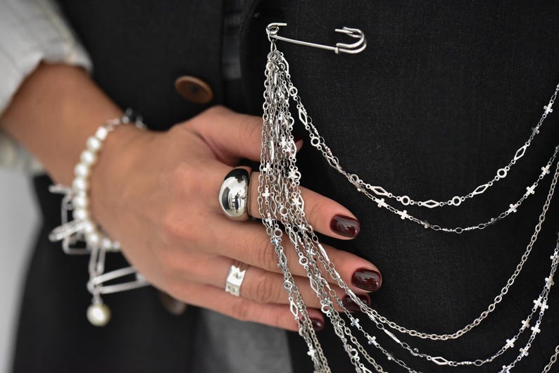 Bold Rock Style Statement Silver Dome Ring: Stainless Steel Everyday Wear