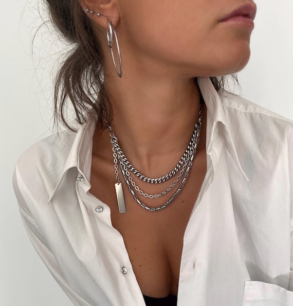 Collana In Argento 925 Con Barra Verticale Incisa "Believe In You Like I Do" - Gioiello Ispiratore Per Donne, Regalo Significativo In Scatola AXELUNA