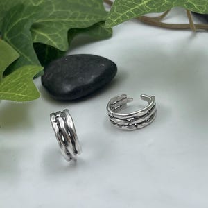 Punk Rock Adjustable Skeleton Ring• Antique Silver Engraved Bones Statement Ring• Minimal Bamboo Sticks Open Ring AnAngelsHug• Birthday Gift