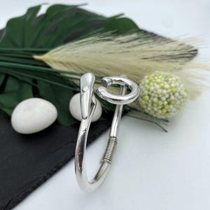 Womens Silver Pickaxe Cuff Bracelet: Unisex Urban Nail & Hammer Open Mattock Bangle 1 Bracelet