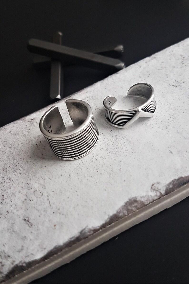 Bold Ethnic Style Silver Ring: Adjustable Twisted Rope Wide Band