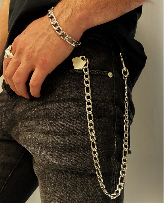 Men's Silver Jeans Chain