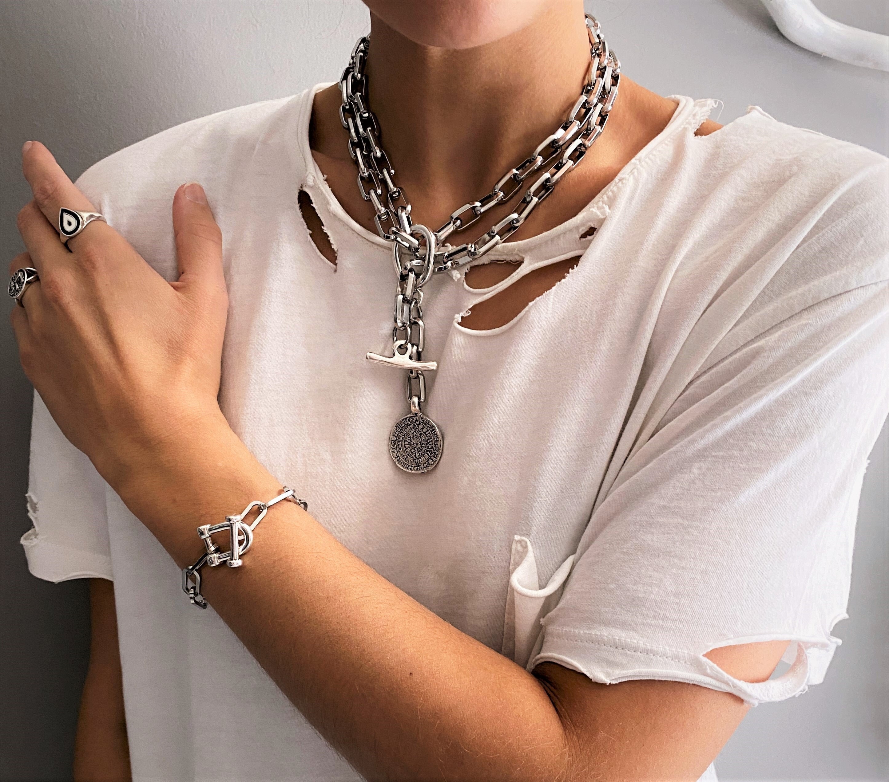 Rabanne チェーンリンク ダブルレングスネックレス All Jewelry – Rabanne