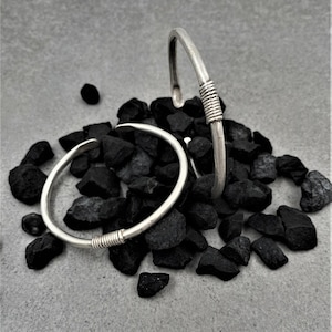 Antique Silver Spring Bracelet Cuff• Mens Adjustable Solid Everyday Cuff• Unisex Distressed Bracelet• by AnAngelsHug• Gift For Him.