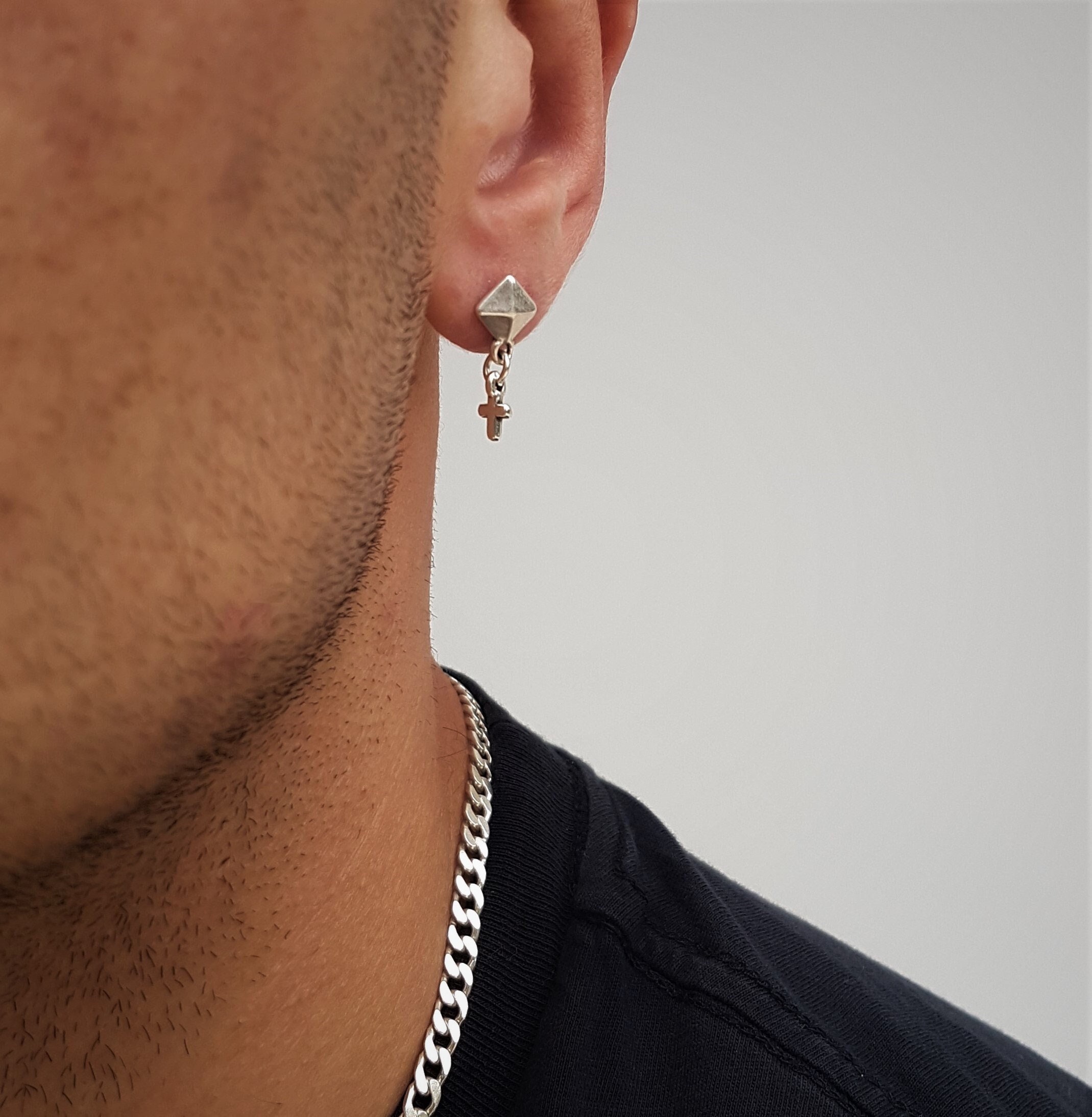 Buyless Fashion Unisex None Piercing Cuff Earrings Sterling Silver  Cartilage Ear Clips For Men-Women - Walmart.com