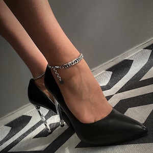 Versatile Adjustable Stainless Steel Wrist Anklet Chain• Bold Cuban Link Bracelet• Curb Chain Ankle Bracelet by AnAngelsHug• Birthday Gift