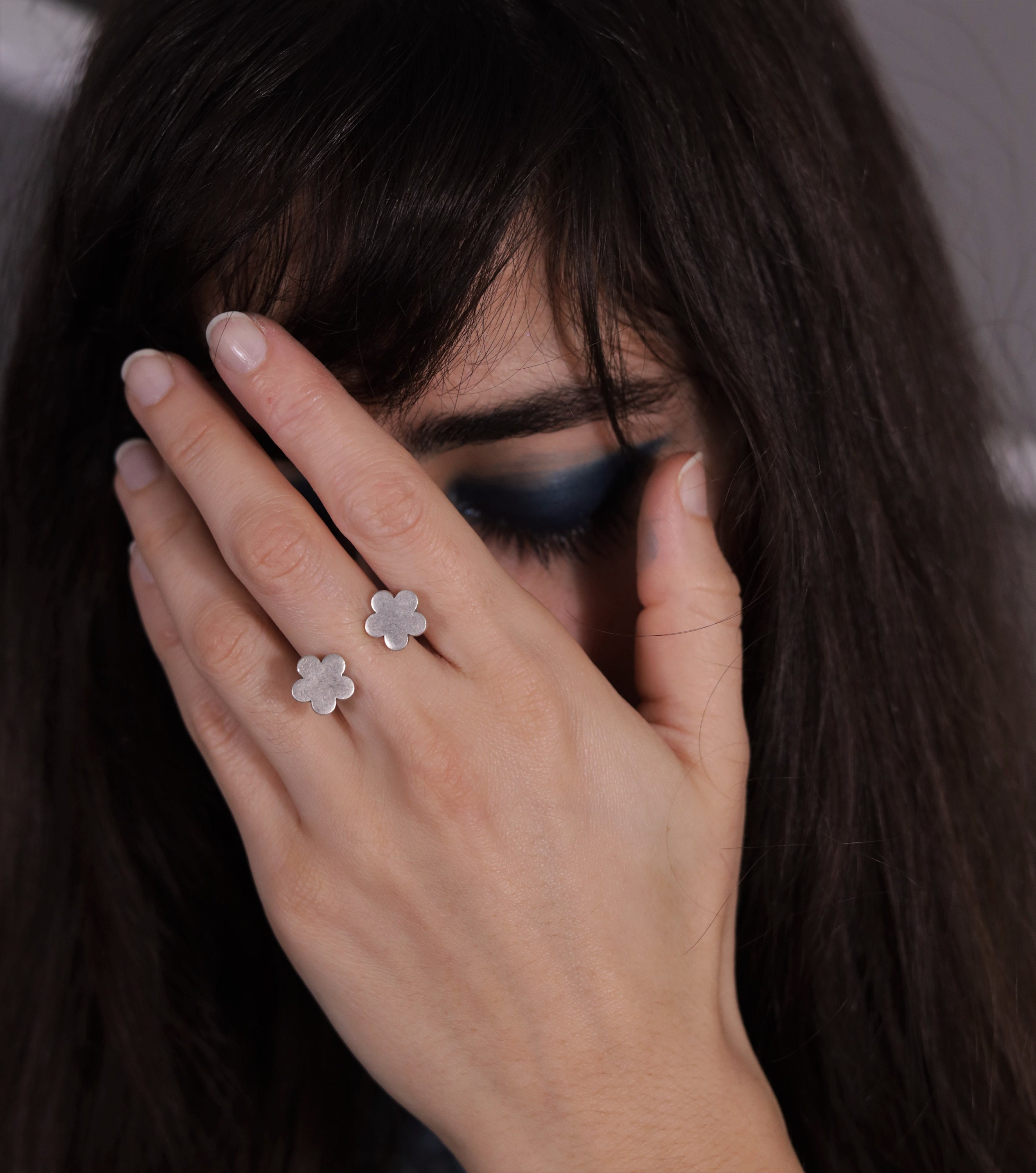 ★TOU★ NP027 Double Twist Band Open Ring Twisted Double Pearl Open Ring – POPPY FINCH