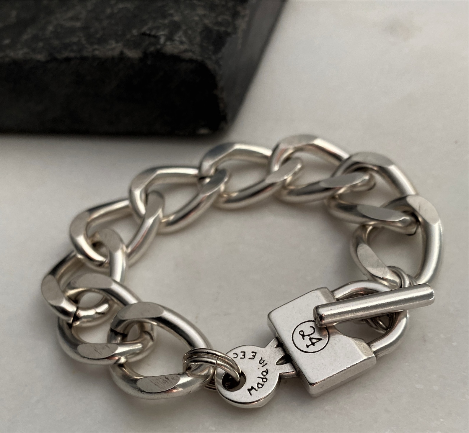 Oversized Thick Chain Womens Padlock Bracelet Chunky Key-lock | Etsy UK