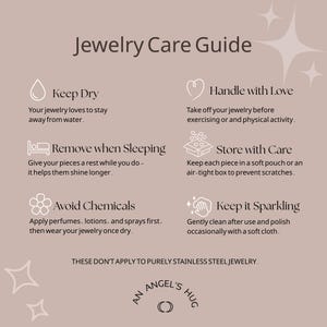 a guide on how to care for jewelry, providing instructions on how to properly care for different types of jewelry.