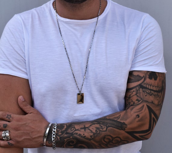 Mens id necklace hotsell