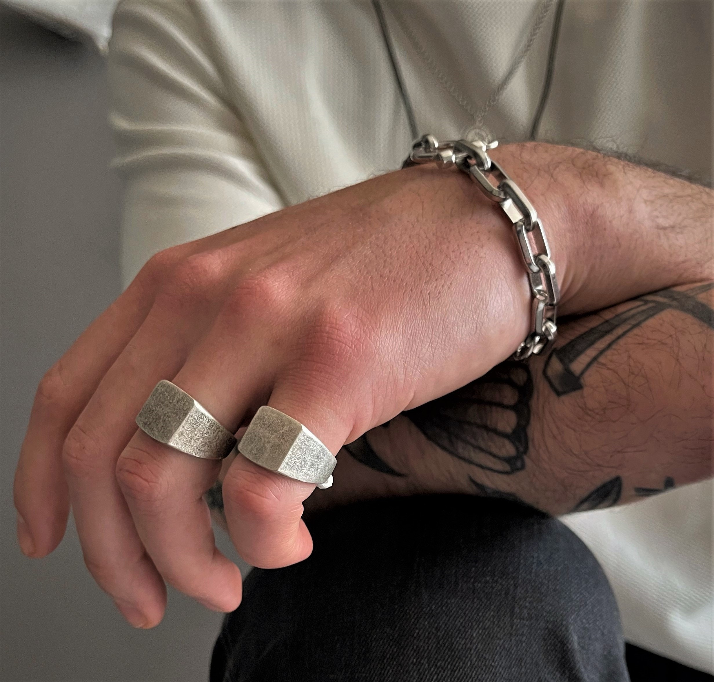 Stylish Stainless Steel Link Bracelet For Men Chunky Grunge Design With  Chain Knot Raym22 From Trumanessa, $10.8