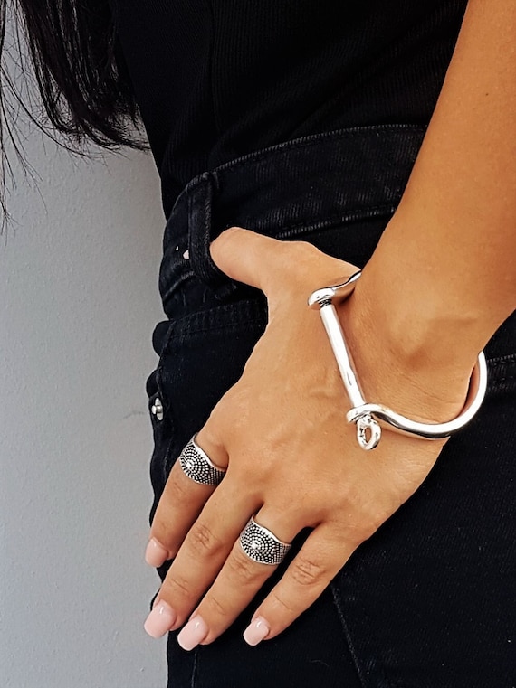 Women s Silver Adjustable Pinky Ring Silver Dots Chevalier Ring Unique Cone Shaped Knuckle Ring African Dot Ethnic Ring Womens Open Ring Etsy
