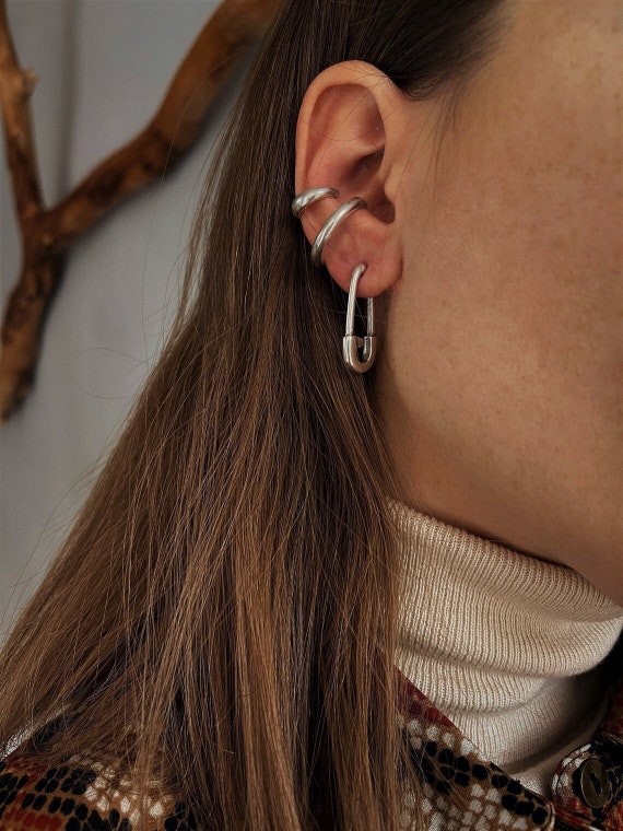 Etsy safety pin clearance earrings