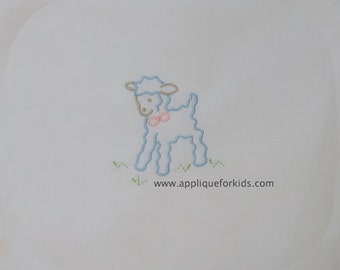 Embroidery Outline Lamb