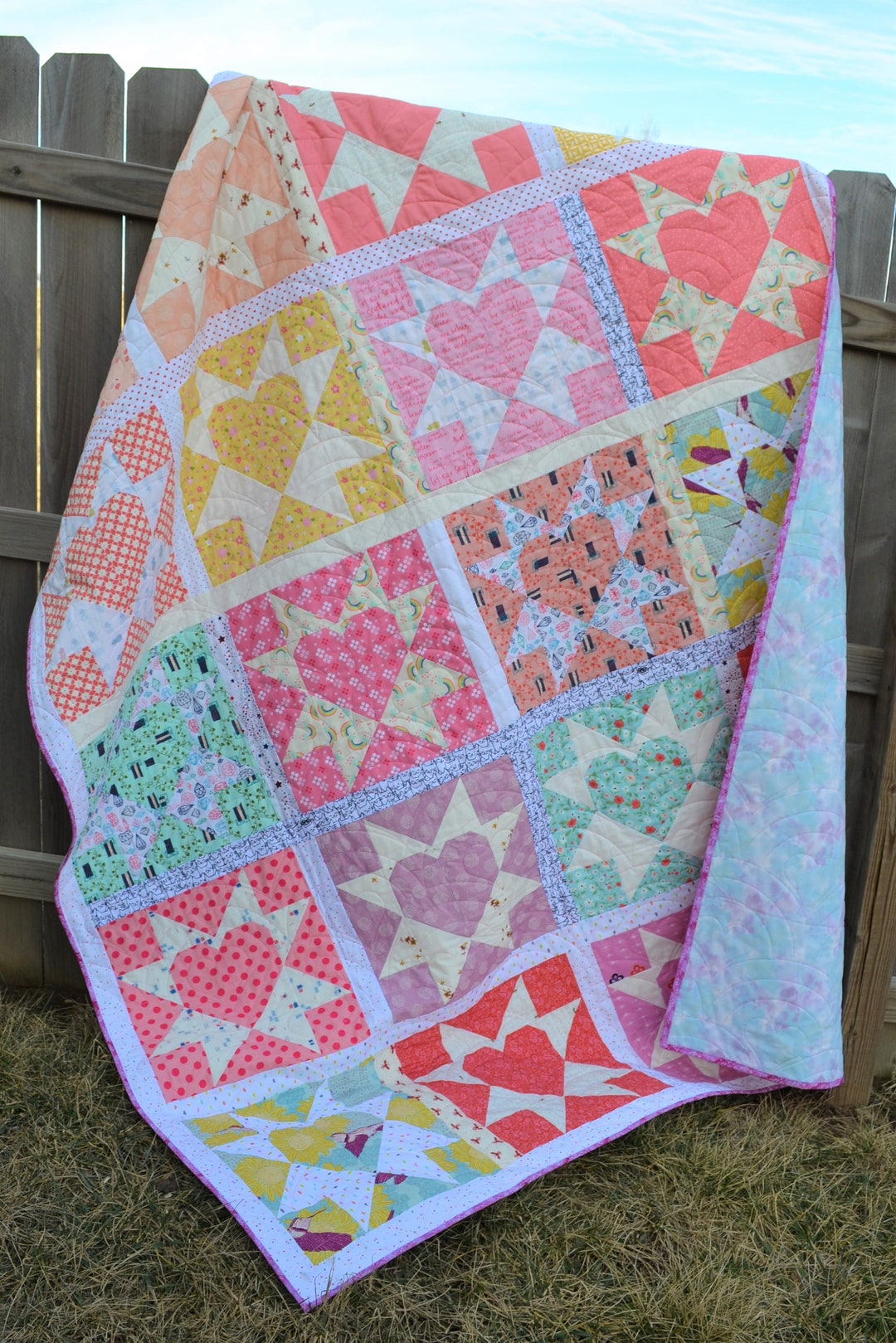 Love is All You Need DIGITAL Quilt Pattern - Heart Quilt Pattern ...