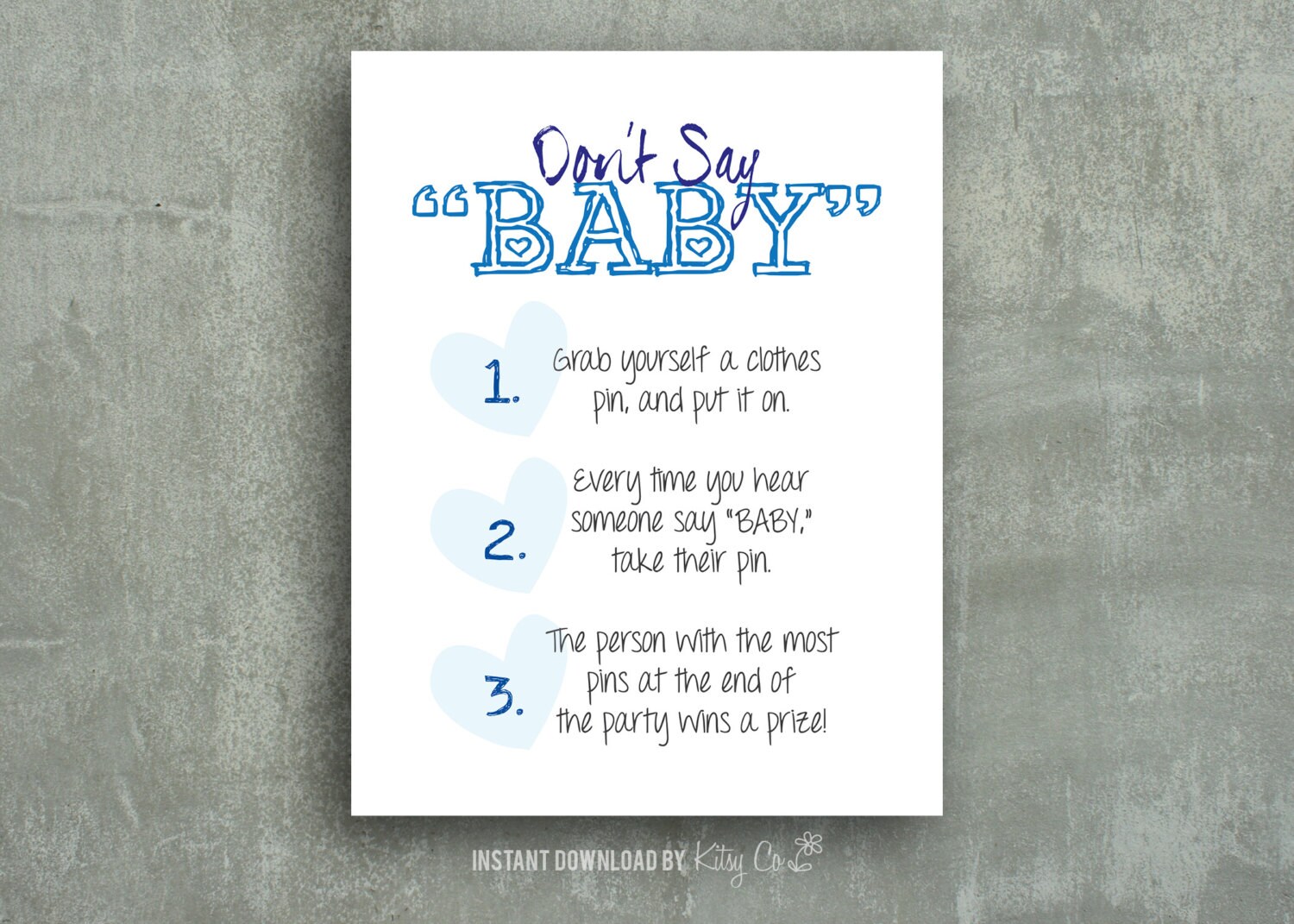 Diaper Notes Little one Shower Match - Youngster Shower Guidelines image relating to Don T Say Baby Free Printable identified as Diaper Notes Kid Shower Activity - Boy or girl Shower Recommendations