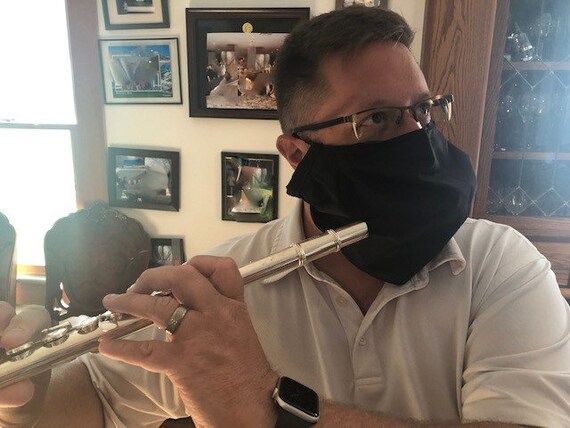 Flute Piccolo Band Cotton Face Mask Made In Usa Fast Etsy