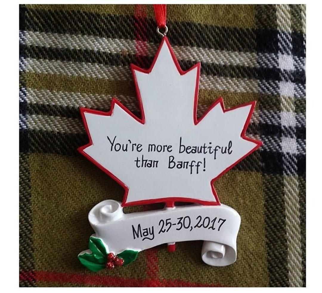 Canada Personalized Ornament Family Vacation Keepsake Etsy