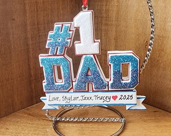Personalized #1 Dad Christmas Ornament: Sentimental Keepsake Gift