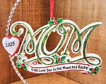 Personalized Mom Christmas Ornament,  Gift for Mother