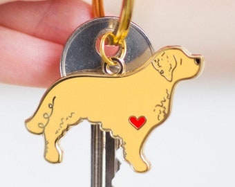Golden Retriever Dog Keyring