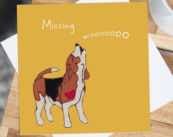 Beagle Card - Missing Aroooooo