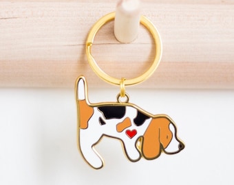 Beagle Dog Keyring