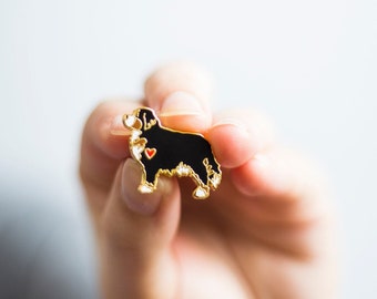 Bernese Mountain Dog Enamel Pin Badge