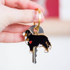 Bernese Mountain Dog Keyring