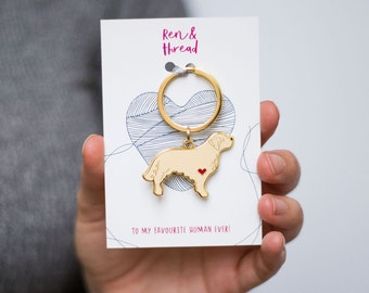 Golden Retriever Dog Keyring