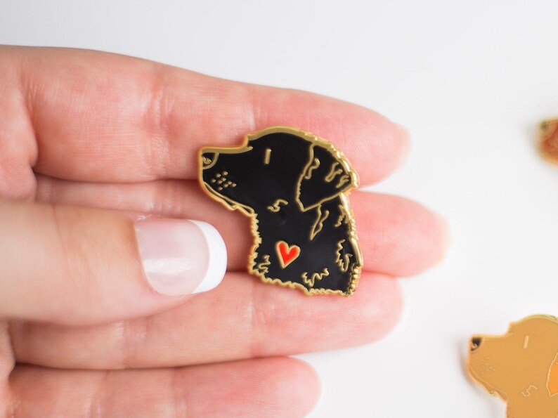Labrador Dog Enamel Pin Badge Choice of Breed Colour Etsy
