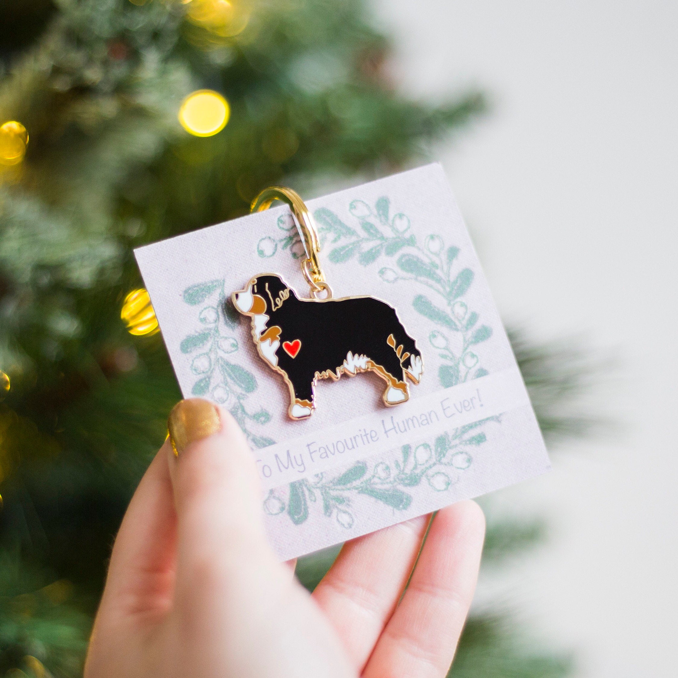 Bernese Mountain Dog Keyring