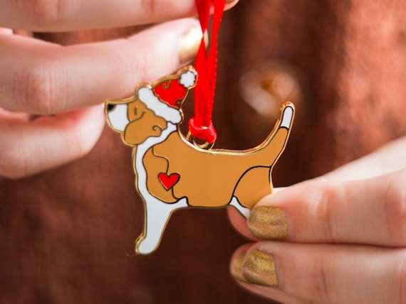 Beagle Dog Christmas Tree Decoration - Choice of Breed Colours