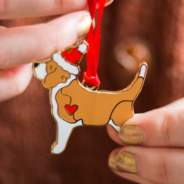 Beagle Dog Christmas Tree Decoration - Choice of Breed Colours