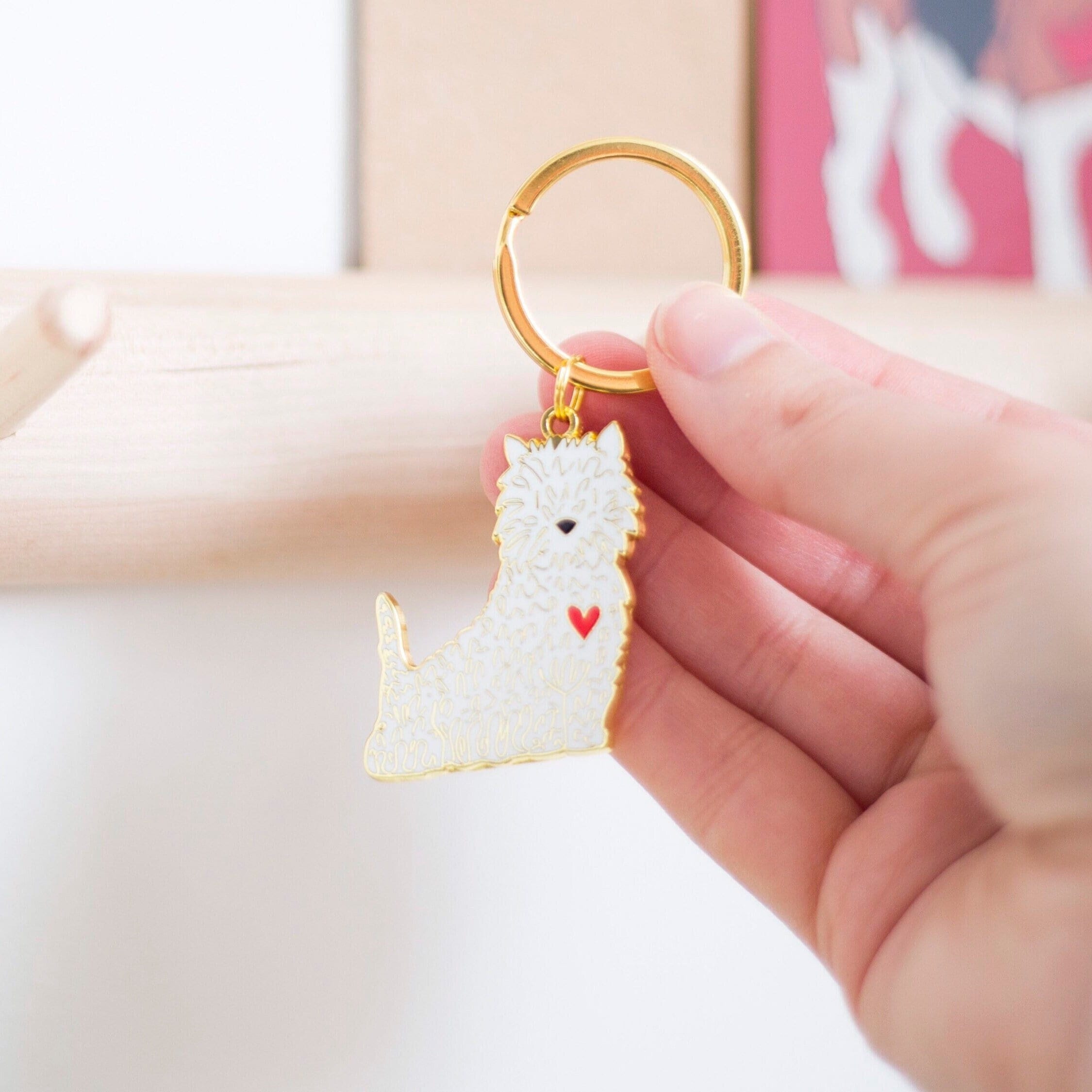 West Highland White Terrier Dog Keyring