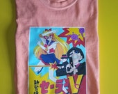 Sailor Moon Sailor V Video Game Poster Tee Limited Edition