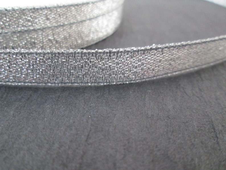 10mm x 25 Yards 22 Metres - Silver Sparkle Organza Ribbon Roll
