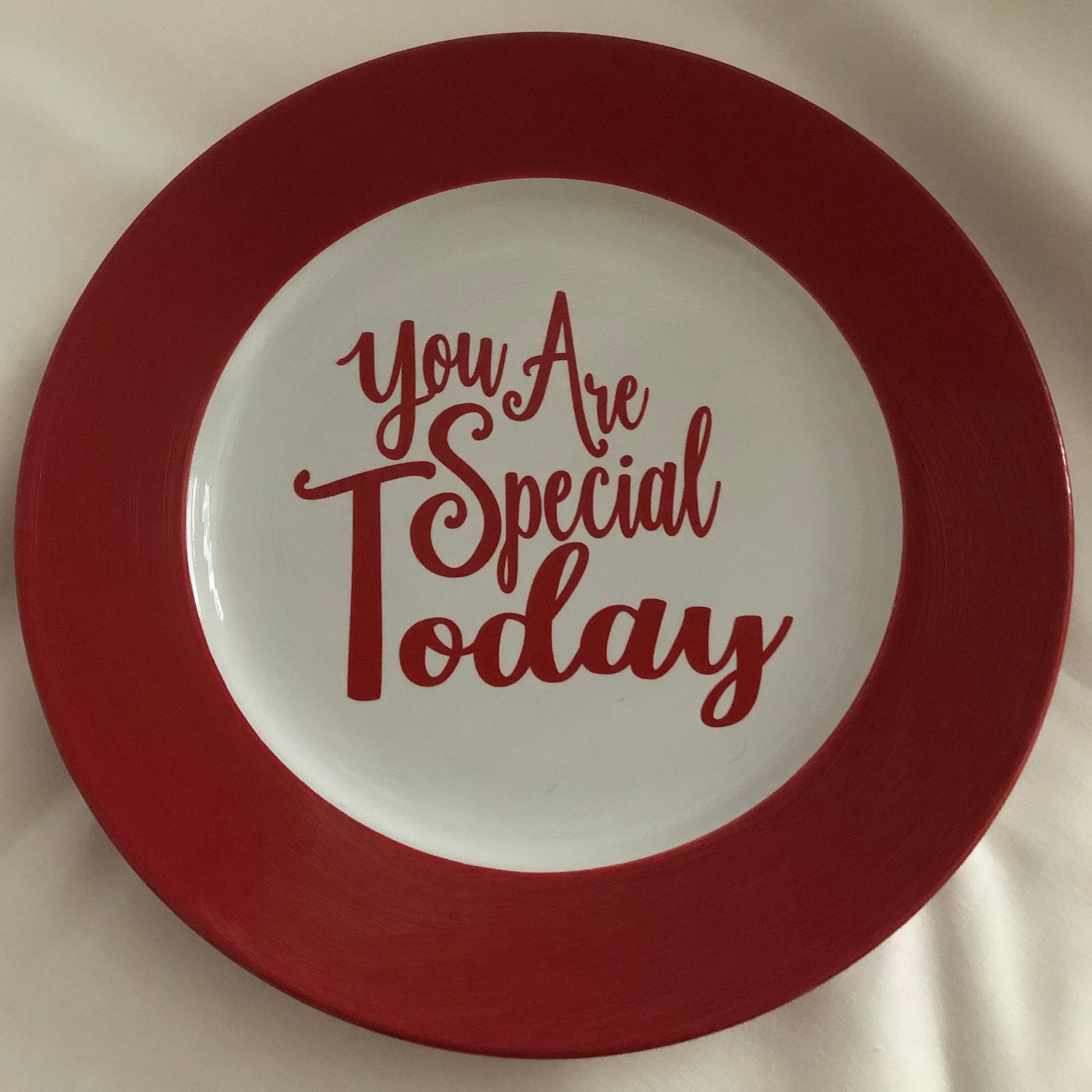 You Are Special Today Plate Etsy