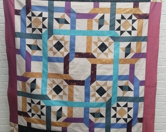 Kaleido Multi Stars Quilt Pattern - pdf