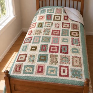 Shift and Return - Patchwork Quilt Pattern Instruction - Digital Download image 7