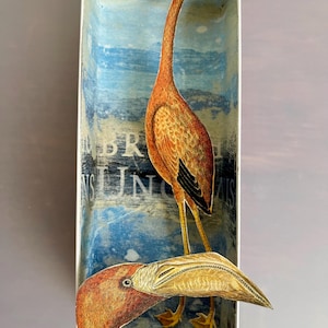 Aufbruch ins Ungewisse, Assemblage, Collage, Diorama, Shadow Box