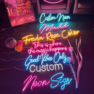 Custom Neon Sign | Neon Sign | Personalized Gifts | Wedding Signs | Name Signs | Led Neon Lights | Neon Sign bar | Customize Neon Sign