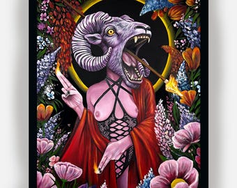Baphomet (11x14) limited edition signed and numbered print by Alexis Price