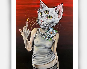 Get Off My Porch (11x14) limited edition print by Alexis Price