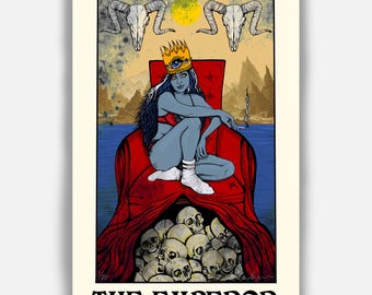 The Emperor (8.5x14)  limited edition signed and numbered tarot illustration print By Alexis Price