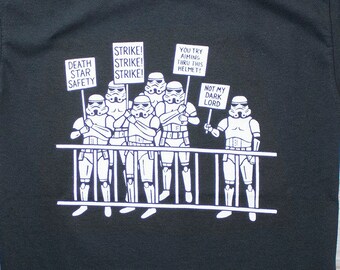 EMPIRE STRIKES - Star Wars, Stormtroopers, Darklord, Protest, screenprinted t-shirt