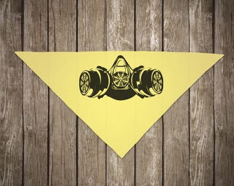 GASFACE - Gasmask, bandana screenprinted face mask