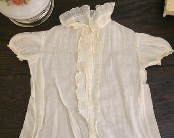 Antique Baby Gown/Antique Baby Dress/Cotton Baby Dress