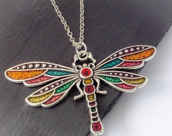 Dragonfly Necklace For Women, Boho Necklace Silver, Best Friend Birthday Gifts For Her, Cute Gifts For Mum, Mother's Day Gifts From Daughter