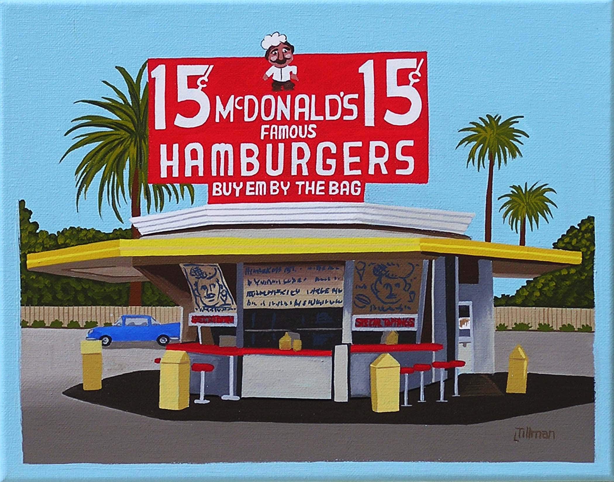 Original Mcdonald's Print Mid Century Modern Limited Edition Print